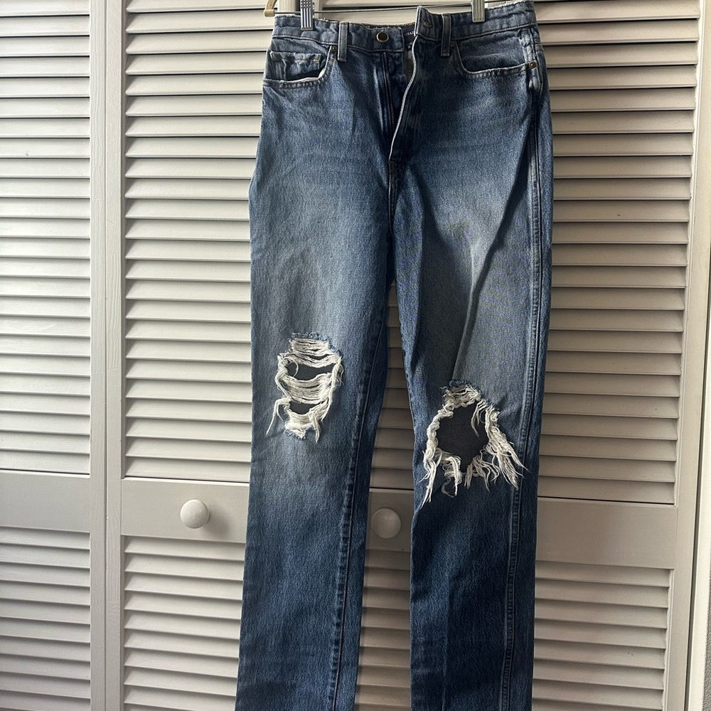 KHAITE Classic Blue Denim Jeans